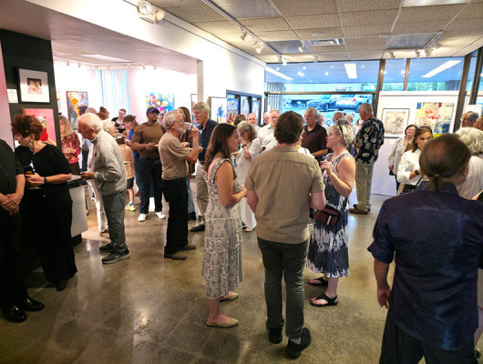 Guests at ARTclectic Gallery for ViewPoint 57